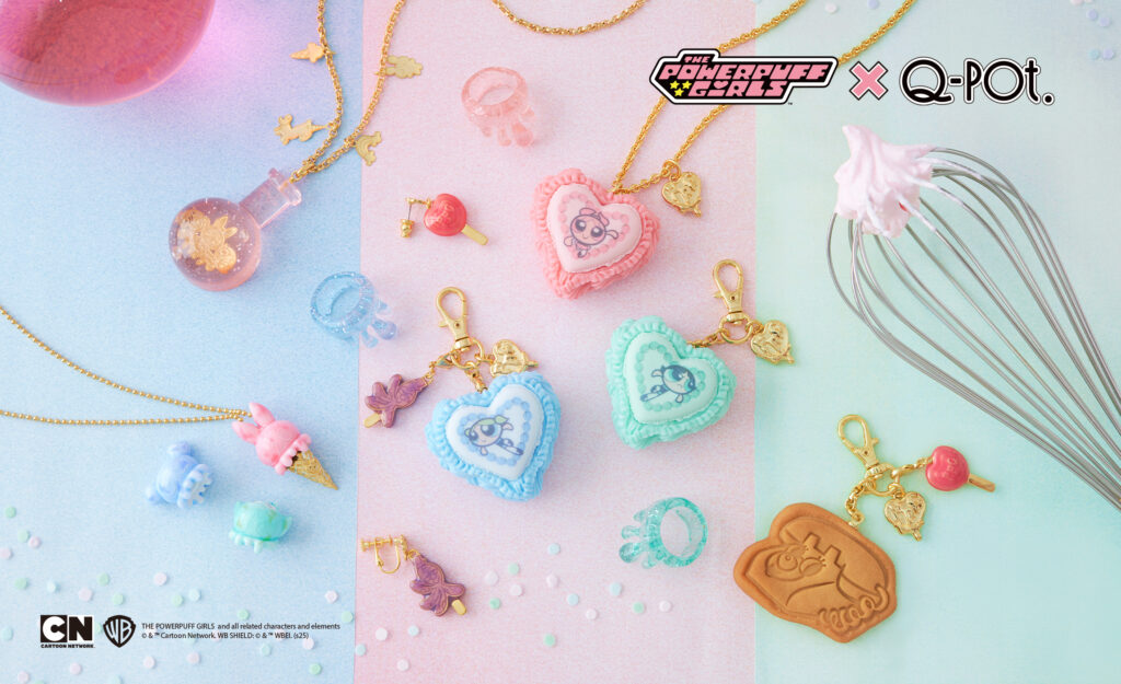 キューポットのThe Powerpuff GirlsCollectionのパワーパフガールズアクセサリーブロッサムバブルスバターカップ
