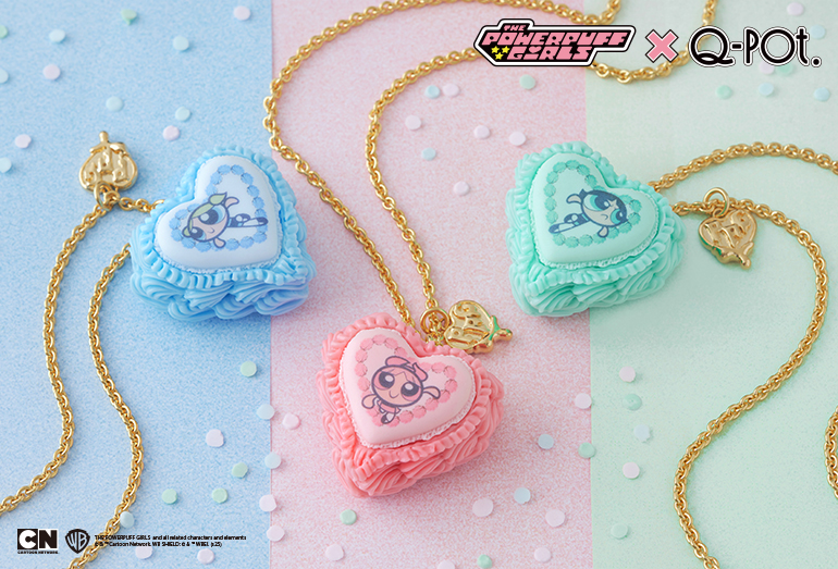 キューポットのThe Powerpuff GirlsCollectionのパワーパフガールズアクセサリーケーキネックレス