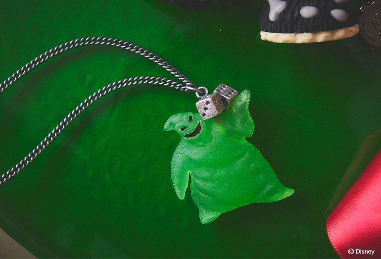 The Nightmare Before Christmas（ナイトメアビフォアクリスマス）のQ-pot.アクセサリーコレクションのブギーネックレス