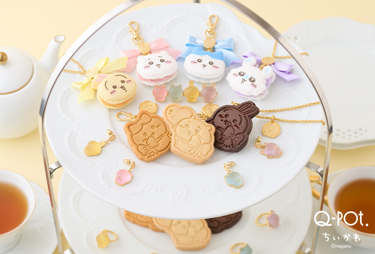 Q-pot. キューポットちいかわスイーツアクセサリー